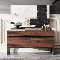 TV Stand with Metal Legs