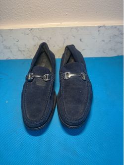 Stacy Adams Navy Suede Loafers Size US 10,5