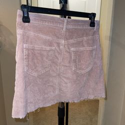 Mauve Corduroy Skirt 