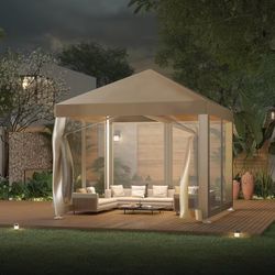 10x10 Outdoor Canopy Tent with Mosquito Netting