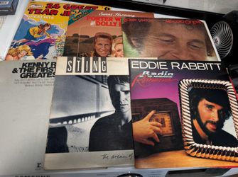 Lot of 6 Vintage Vinyl Records – Country, Pop & Oldies