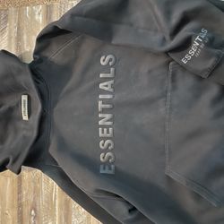 Black Essentials Hoodie