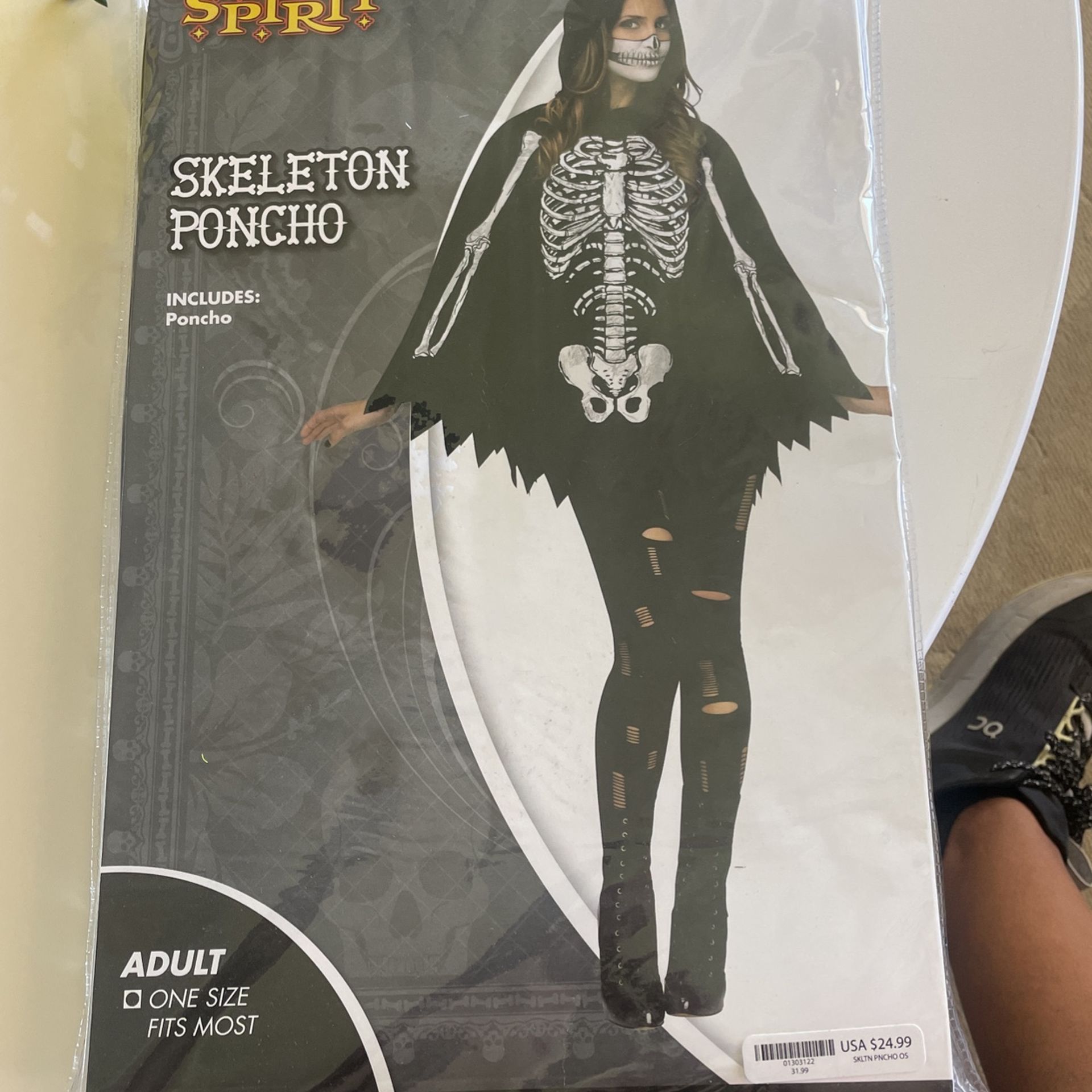 skeleton poncho