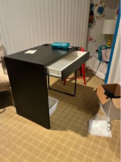 Black/Brown IKEA Desk