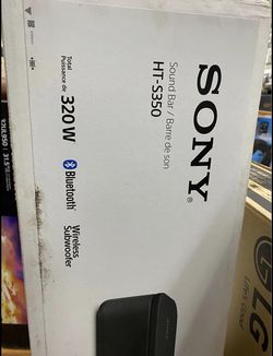 New Sony Sound Bar HT-S350 320W Bluetooth