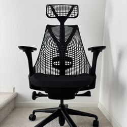 Brand New Herman Miller Sayl Office Chair (Black) - Free Headrest Included!