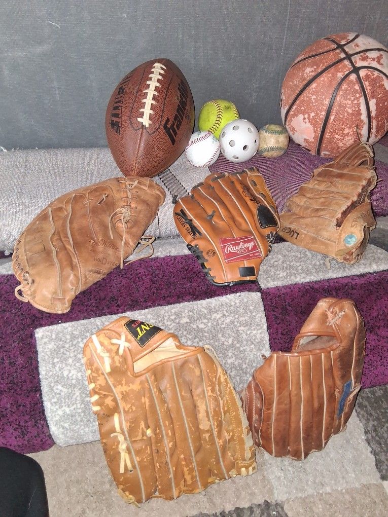Baseball Gloves & Misc Equipment 