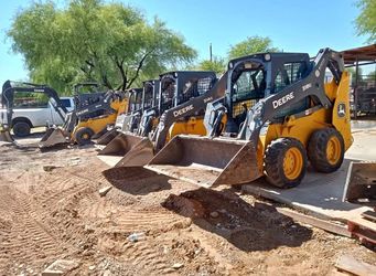 Skid Steer With 60” Bucket.  R. E. N. T