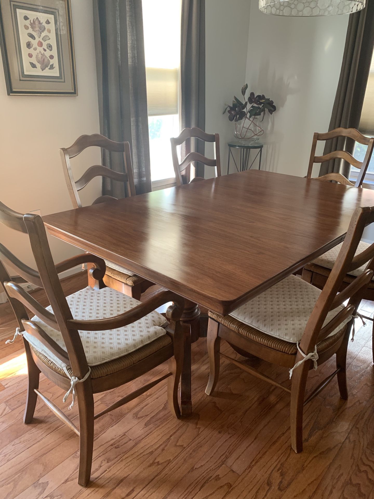 Solid Cherry Farm Style Dining Table