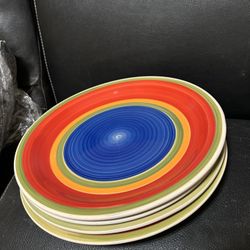 Set of 4 Ceramic Plates