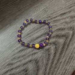 Yellow and purple Bracelet 