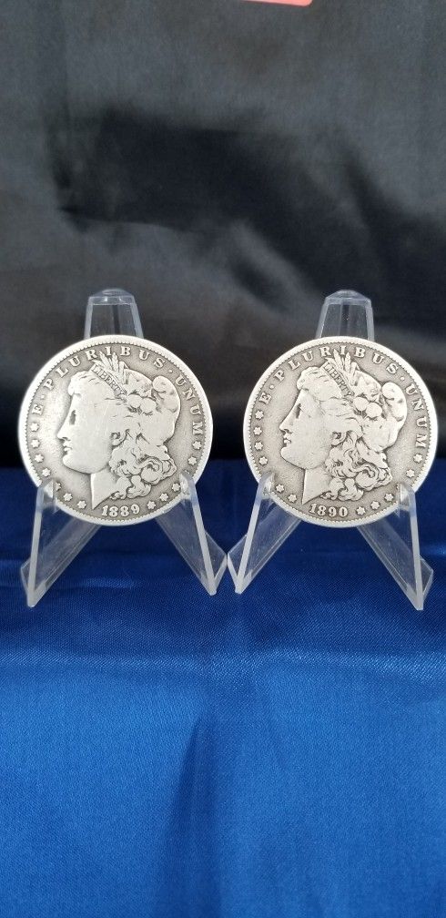 1889-O/1890-O MORGAN SILVER DOLLARS