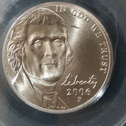 PCGS GRADED MS67 2006-P NICKEL " Monticello"