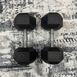 45 Lbs Dumbbells. 