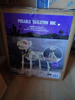 Halloween dog skeleton