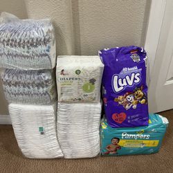 215 Diapers Size 1 & 2