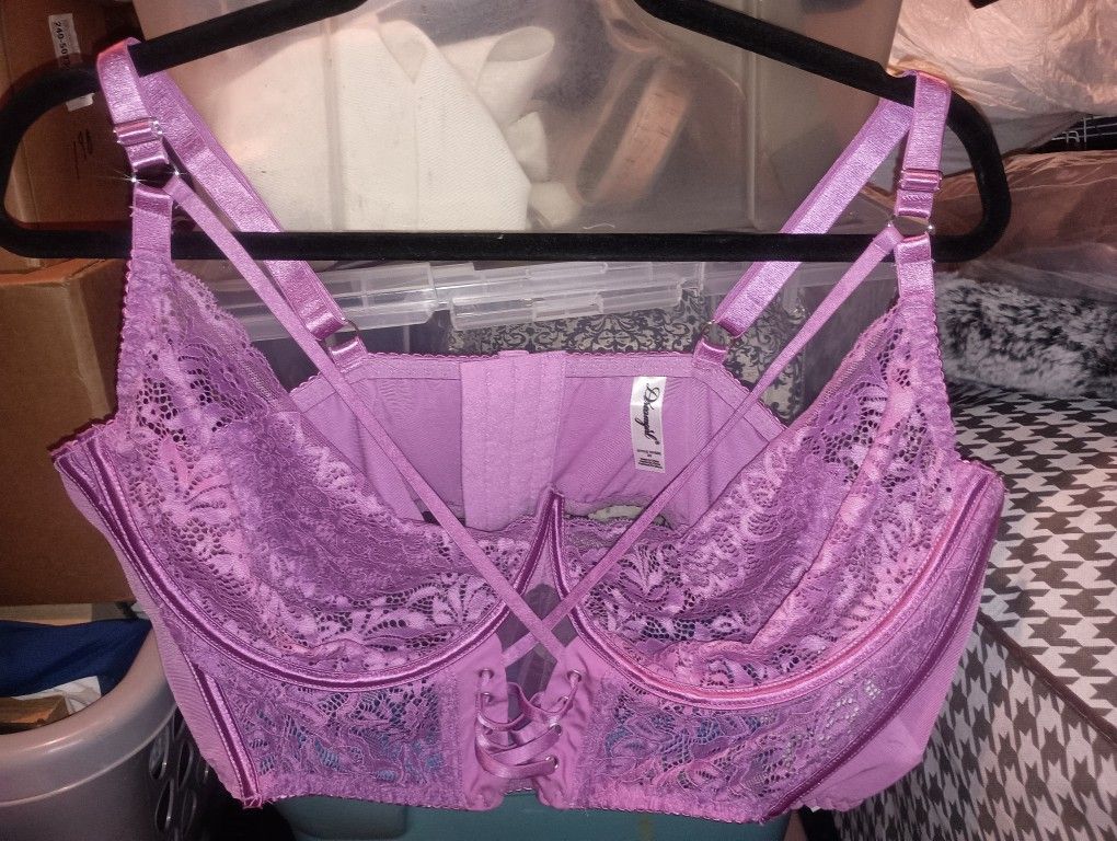 Purple Bustier Bra