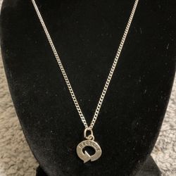 Sterling Silver 20”necklace With 925 Sterling Silver Pendant 