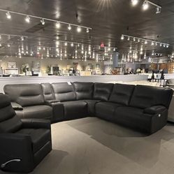 6pc Power Reclining Sectional