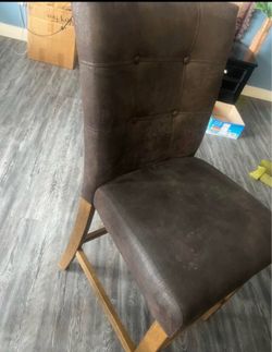 $50.00-3.4 feet tall-4 brown chairs