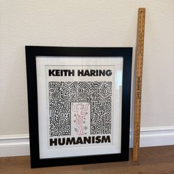 Keith Haring Framed humanism Art 