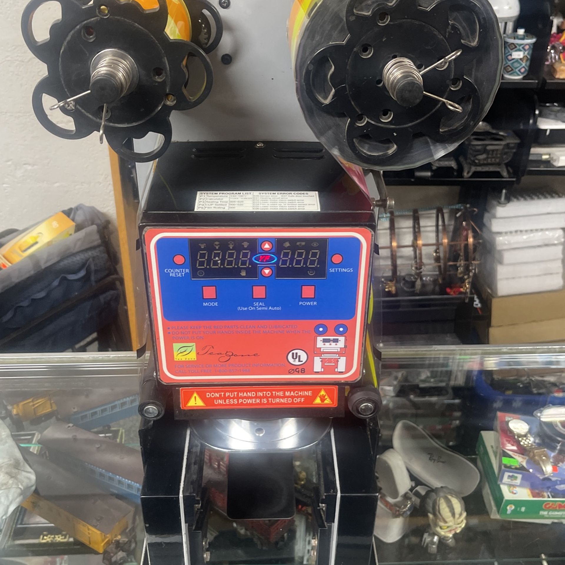 Tea Zone Cup Sealing Machine