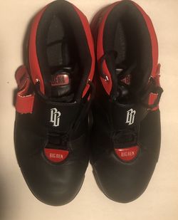 Big Ben Wallace Men's Basketball Hi Top Shoes Size 12 Red & Black