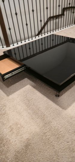 Black living room table