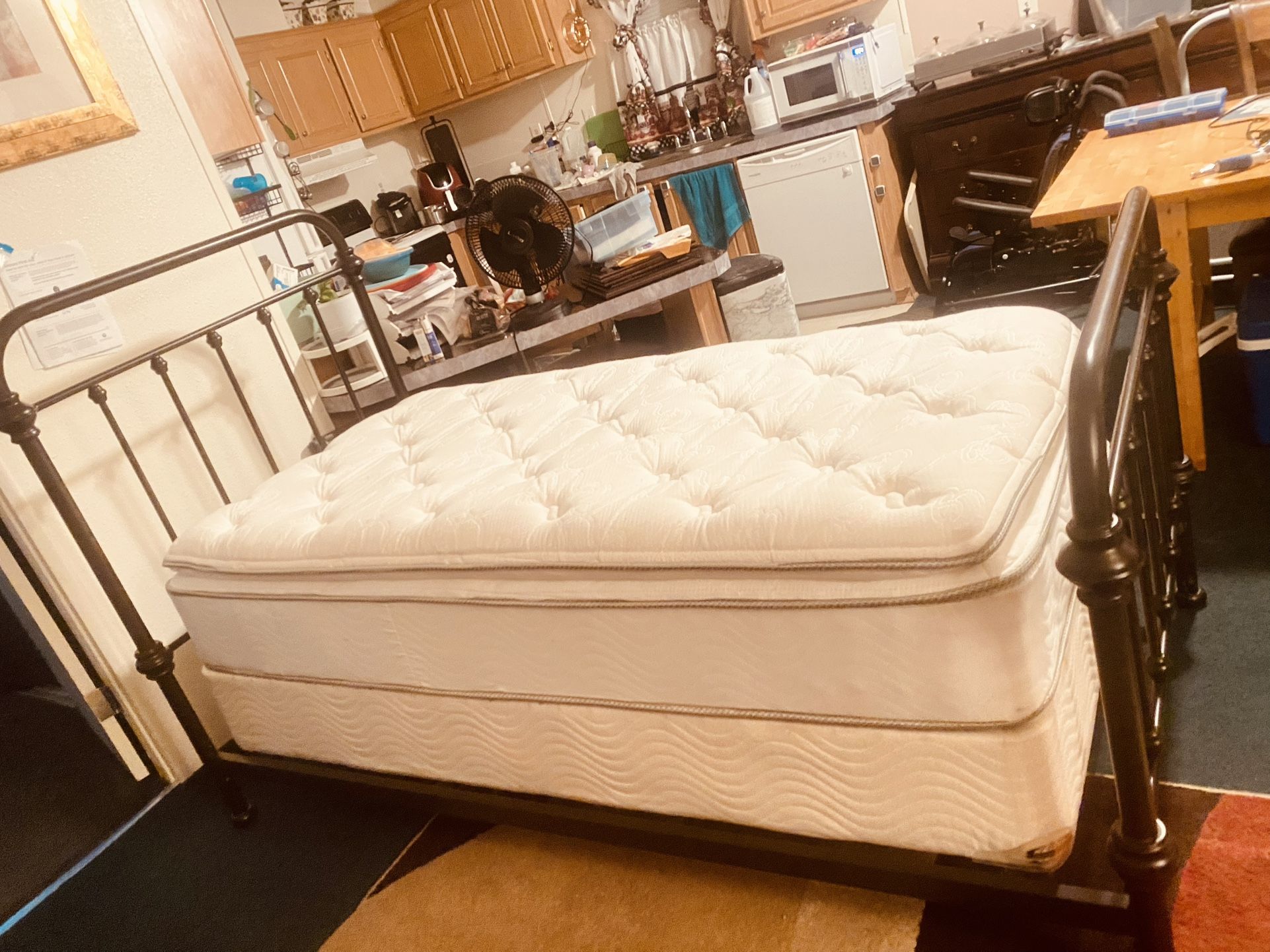 $360/$425–Twin mattresses and box springs (3 available) Metal frames are sold separately. ——(USED NOT NEW) for seriously interested people only-messag