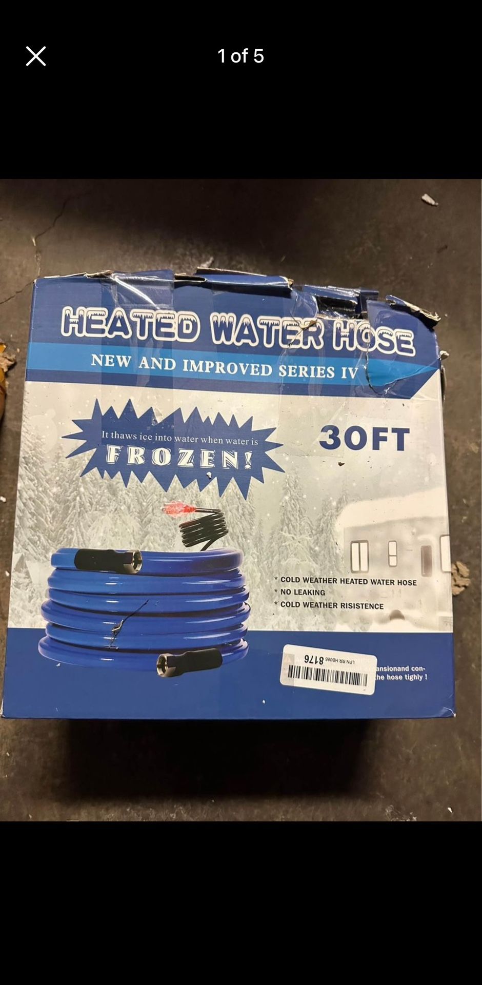 New cold weather heated, 30 foot hose