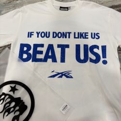 Hellstar Blue “ If You Don’t Like Us Beat Us” T-shirt