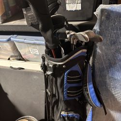 Golf Club Bag And Balls