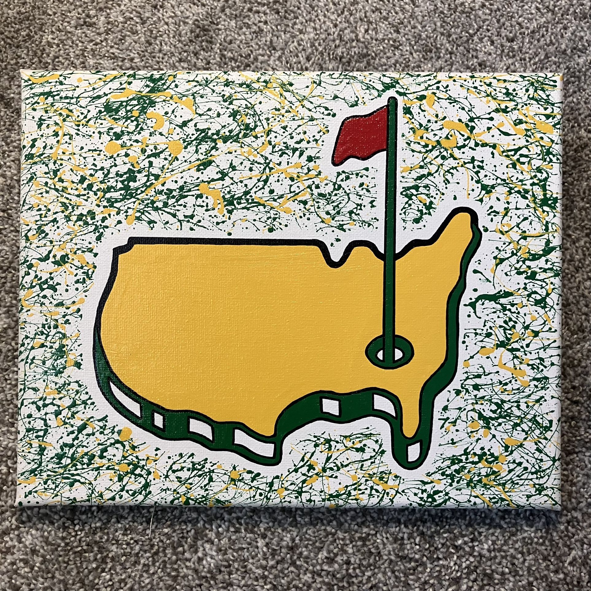 The Masters PGA Hand Painted Canvas 8x10