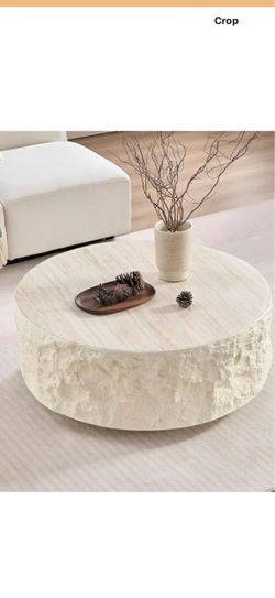 Faux stone coffee table- new!