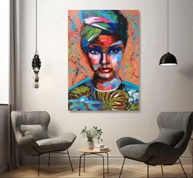 Abstract Lady Painting 1 Of 1 40x60