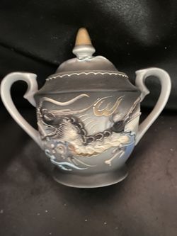 Asian Dragon Sugar Bowl