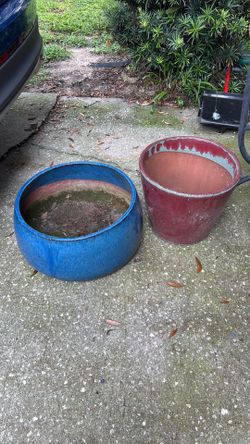 2 Planters HEAVY