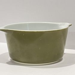 Vintage Pyrex 473  Casserole Dish 1 Quart Avocado 