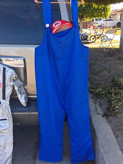 Mario Costume Blue Overalls with Hat