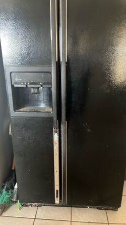 Black refrigerator