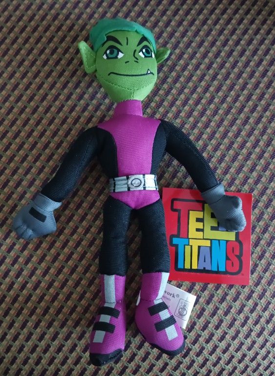 Ultra Rare Teen Titans 10" Beast Boy Plush Toy