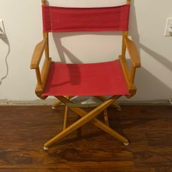 Rare Red Directors Chair