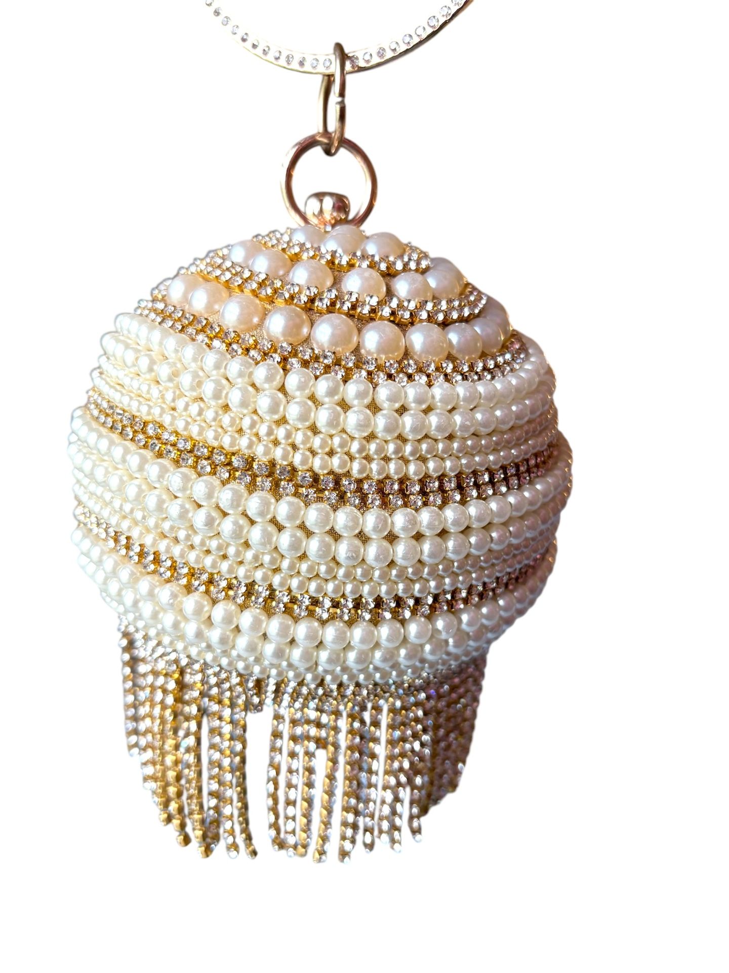 Excellent Pre-owned Condition With No Flaws. Ball Rhinestone Bag,