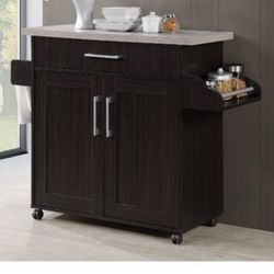 Kitchen Island Storage Portable With Wheels