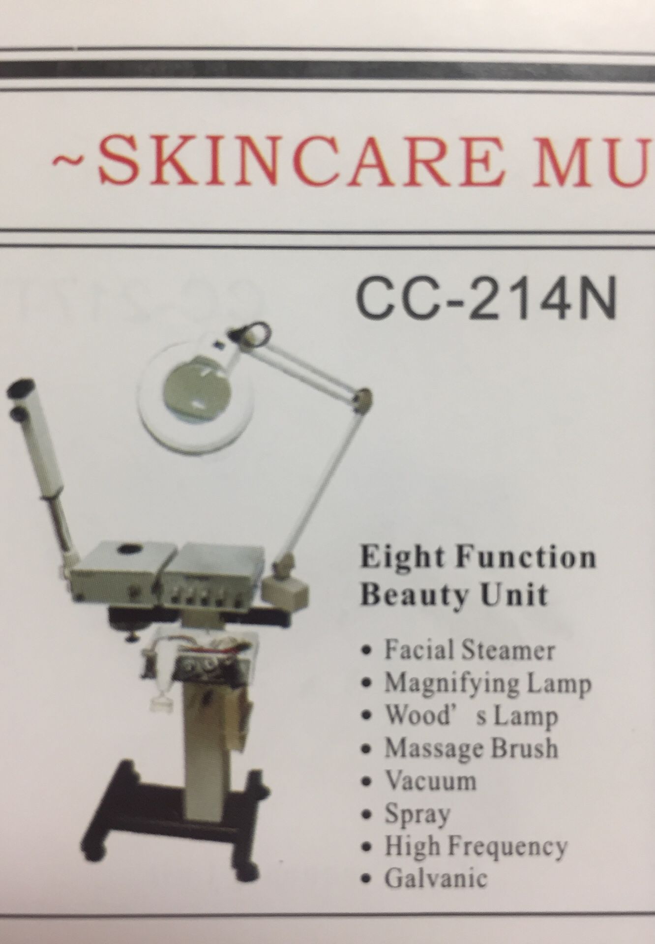 Eight Function Facial Machine