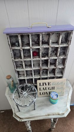 Vintage letter press drawer
