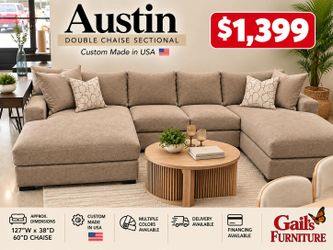 Durable Double Chaise Custom Sectiona