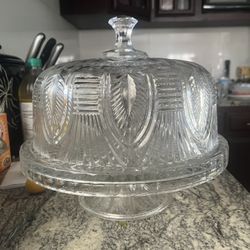 Cake Stand  Crystal From Irland , Excellent Condition 