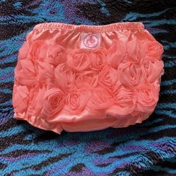 Ruffle Buns Rose Diaper Cover 
