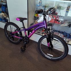 NEW 2025 FUJI DYNAMITE 20 PURPLE 7 SPEED GEARED KIDS YOUTH GIRLS HARDTAIL MTB MTN MOUNTAIN BIKE